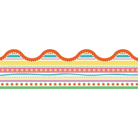 Beautiful Scalloped - Up and Away Star Fair Scalloped Borders