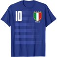 thumbnail image 1 of Italia Italiano Calcio Futboll Maillot de Soccer T-Shirt - Blanc - m, 1 of 4