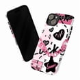 thumbnail image 3 of Pink Heart Chain Aesthetic Phone Case, Cute Love Collage Sweet & Lucky Protective Cover for iPhone 17 16 15 14 13 12 11 Pro Max Plus Mini, 3 of 6