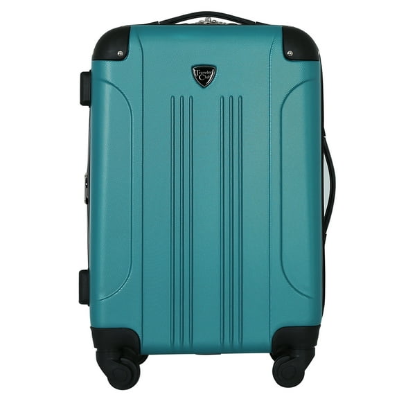 Travelers Club 20" Hardside Expandable Rolling Carry-on Luggage, Teal