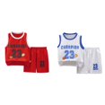 thumbnail image 1 of (2-Pack) Rinsvye Youth Basketball Shorts Set Sport Team Top Mesh Athletic Gym Wear Reversible Tank Performance Shirt Training Kits Sports Dress, 1 of 3