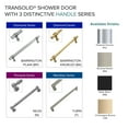 thumbnail image 5 of Transolid Bypt608010c-N 80" High X 60" Wide Bypass Frameless Shower Door - Chrome, 5 of 5