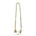thumbnail image 6 of DecMode Brown Wood Bohemian Garland Décor with Geometric Bead Details and Cream Cotton Tassel, 81"L, 6 of 7
