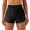 thumbnail image 1 of Gibobby Shorts Yoga Pantalones cortos de yoga y fitness para mujer Pantalones cortos de levantamiento de cadera de voleibol de baile para mujer de cintura alta(Negro, XL), 1 of 4