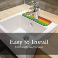 thumbnail image 5 of GZHJMY 2PCS Faucet Absorbent Mat, Stripe Rainbow Washable Sink Splash Guard Drip Catcher, Kitchen Bath Countertop Microfiber Sink Drying Mats for Kitchen, 5 of 5