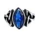 thumbnail image 1 of Anillo de cristal para hombre Sonducket estilo Retro decoración de mano Azul Talla 9, 1 of 6