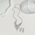 thumbnail image 2 of Women's Silver Earrings And Necklace Set, 2 of 2