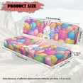 thumbnail image 7 of FKELYI Easter Egg Bunny Rabbit Print UTV Seat Cover 2 Pcs Set Powersports Seat Covers Anti-Scratch Mule Bench Protector Backrest Cover Full Back Design ATV Interior Deocr, 7 of 7