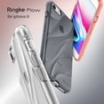 thumbnail image 2 of Ringke Flow Case Compatible with iPhone 8, Minimalist Wavy Textured Shock Absorption TPU Lightweight Design Cover - Smoke Black, 2 of 9
