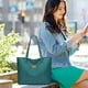 thumbnail image 4 of Bolso de mano grande de nylon con hebilla de yoga y bolsa de nylon grande para mujer | 13,38x4,33x11,02 pulgadas | Negro, Azul, Púrpura, Verde, | Organizador de compras en gimnasios de trabajo ligero, 4 of 8