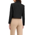 thumbnail image 3 of BLAZER CORTO CHIC INSPIRE para Mujer, Chaqueta de Oficina con Solapa, Manga Larga, Blazers de Negocios XL Negro, 3 of 6