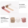 thumbnail image 3 of Dsseng 3 Rolls Raw Edge Chiffon Belt Craft Wrapping Ribbon for DIY Wedding Packaging The Gift, 3 of 6