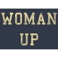 thumbnail image 2 of Junior's Lost Gods Distressed Woman Up  Racerback Tank Top Indigo Large, 2 of 4