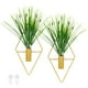thumbnail image 1 of Uxcell 2 Set Decoración de Pared con Plantas, Macetas Colgantes con Planta Acuática Artificial, Jarrón Colgante de Metal en Forma de Diamante para la Habitación [Dorado], 1 of 7