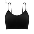 thumbnail image 5 of Gustave 5-Pack Women's Seamless Cami Bra V Neck Padded Bralette Spaghetti Strap Pullover Style Bras Tank Top Wire Free "Size XL", 5 of 9