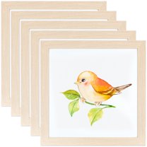 ArtToFrames 8" x 11" Natural Oak Picture Frame, 8.5x11 inch Brown MDF Poster Frame (WOM-4299), 5 Pack