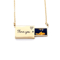 thumbnail image 1 of Océan Poisson Science Nature Photo Lettre Enveloppe Collier Pendentif Bijoux, 1 of 3