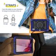 thumbnail image 6 of FJLBDE Case for Lenovo Tab M9 2023 9.0 Inch (TB-310FU/TB-310FX) with 360 Kickstand, Shoulder Strap Carrying Protective Cover, Navy Blue, 6 of 6