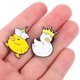 thumbnail image 2 of 1 Juego de lindos broches pintados de pato, encantadoras insignias de solapa, alfileres para ropa con dibujos animados, 2 of 5