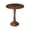 Burnt, variant on Homebia Designs Carved Round End Table with Single Pillar-Handcrafted Accent Bedside Nightstand Side End Table for Living Room, Entryway, Vintage Desk for Books, Plants & Décor-18x22 Inch-White Wash