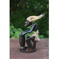 thumbnail image 3 of Handmade Wooden Primitive Tribal Playing Djembe Drum Figurine Statue Funny Sculpture Tiki Bar Handcrafted Unique Gift Decor Accent Figurine Hand Carved, 3 of 6