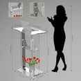 thumbnail image 2 of Acrylic Podium Stand for Churches,Conference | Portable Modern Podium for Speeches,Weddings,Classroom,Professional - Presentation Podiums, 2 of 5