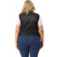 thumbnail image 5 of Women's Plus Size Trucker Vest Zipper Front Sleeveless Denim Vests Black 4X, 5 of 7