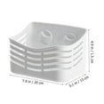 thumbnail image 2 of Suction Shower Caddy Wall Punch-free Shelf Plastic Bathroom Storage Shelf, 2 of 8