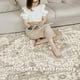 thumbnail image 3 of Alfombra EIEIHOUSE, lavable, vintage, envejecida, 200 x 300 cm, color marrón, 3 of 9