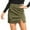 A-Army Green18, variant on XIAONU Women's Vintage Mini Skirt High Waist Side Slit Skirts Stretchy Bodycon Fit Casual Evening Wear Skirt