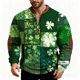 thumbnail image 4 of Ceisia Men's Fashion Printed Round Neck Casual Daily Long Sleeve Top Gift, 4 of 5