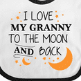 thumbnail image 4 of Inktastic I Love My Granny to the Moon and Back Boys or Girls Baby Bib, 4 of 4