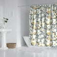 thumbnail image 3 of Rustic Country Floral and Bee Shower Curtain 72x84, Romantic Wildflower Design on Quick-Dry Polyester, 3 of 5