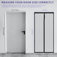 thumbnail image 3 of Magnetic Screen Door, Screen Size 39" x 82" Strong Magnet Door Mesh with Reinforced Hook & Loop for Patio Door, Sliding Door, Black, 3 of 10