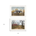 thumbnail image 5 of Set Of Two Country Roads 1 White Framed Print Wall Art, 5 of 5