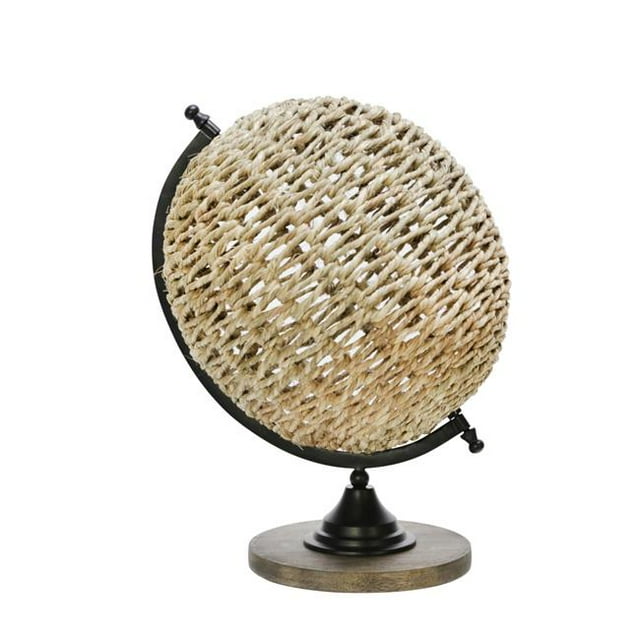 Sagebrook Home 15305 15 in. Rattan Globe Decor, Brown