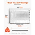 thumbnail image 4 of VEVOR Chain Link Fence Gate Fit 2.2-6 x 6 ft Adjustable Garden Gate Posts Not Included, 4 of 9