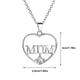 thumbnail image 5 of Ndcxsfigh Collar para Mamá Collar Con Corazón Amor Regalo Del Día La Madre para Mamá (plateado), 5 of 9