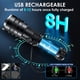 thumbnail image 2 of Linternas LED recargables de alto lúmenes, linterna superbrillante con cable USB, potentes linternas impermeables de mano con 4 modos para camping/emergencia/lectura, 2 of 5