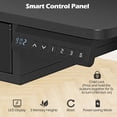 thumbnail image 4 of 55" Electric Standing Desk with Drawers & Monitor Shelf, Height Adjustable Ergonomic Stand Up Desk with Hanging Hooks & Power cord Organizer,Black, 4 of 8