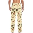 thumbnail image 2 of Men's Pajama Bottoms Cute Cowboy Brown Horse Men's Cotton Pajama Pants Men's Loose Printed Pajama Pants Casual Pants with Pockets, 2 of 6