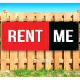 thumbnail image 1 of Rent Me Red And Black 13 oz Vinyl Banner With Metal Grommets, 1 of 4