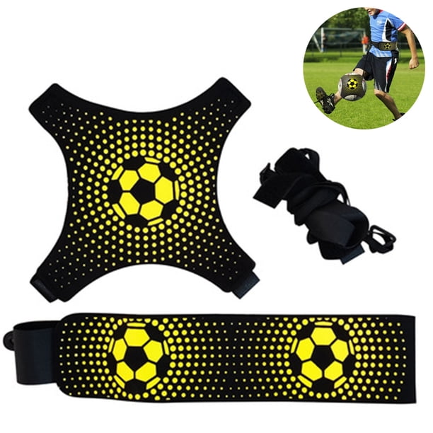 1 Uds. Entrenador de cinturón de fútbol Solo entrenador de patadas de fútbol, ayuda de entrenamiento para práctica de fútbol para niños, entrenador de Rugby de voleibol de fútbol se adapta a la pelota