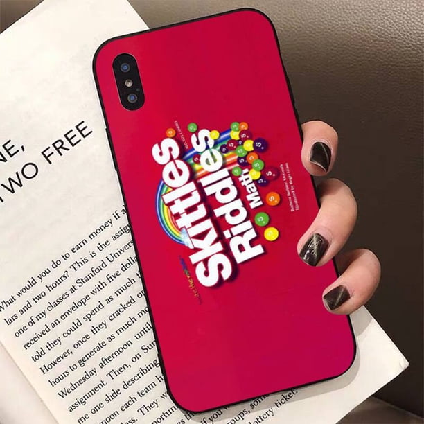 Skittles-funda de teléfono para iphone, carcasa de caramelos de fruta dulce para iphone 13, 11, 12 pro, XS MAX, 8, 7, 6, 6S Plus, X, 5S, SE, 2020, XR Fivean unisex