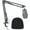 D_black, variant on SUNMON Seiren Mini Microphone Stand with Pop Filter - Boom Arm with Foam Cover Windscreen Compatible with Razer Seiren Mini Streaming Microphone for Computer (White)
