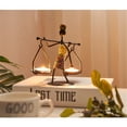 thumbnail image 3 of Creative African Iron Art Candlestick - Unique Handcrafted Tabletop Decor for Dining, Bar, and Home Ambiance - Perfect Gift for Special Occasions and Personal Spaces, 3 of 7
