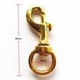 thumbnail image 6 of Solid Brass Swivel Snap Hook Clip Key Chain 20x80mm, 6 of 6