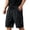 AJ10_Black, variant on Resicozy Casual Sweat Shorts for Men with Zipper Pockets Cotton Athletic Gym Shorts Lightweight Running Lounge Shorts Black M