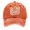 Orange, variant on Unisex Cotton Baseball Cap Stylish Retro Adjustable Cotton Cap Sun Protection Hat