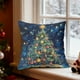 thumbnail image 5 of CaiYueKe Christmas Pillow Cover Holiday Decor Cute Cat Tree Design Linen Throw Pillowcase Seasonal Sofa Bed Couch Decorative Home Accent Festive Gift, 5 of 7